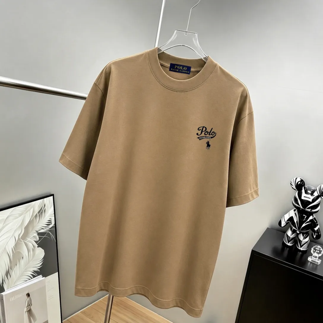 Ralph*Lauren* Hot Sale · g 《 》 tee ， Same Style ， : Black White Coffee Brown Size：S（90-130 ） M（125-150 ） L（135-165 ） XL（160-190 ） XXL（185 ）